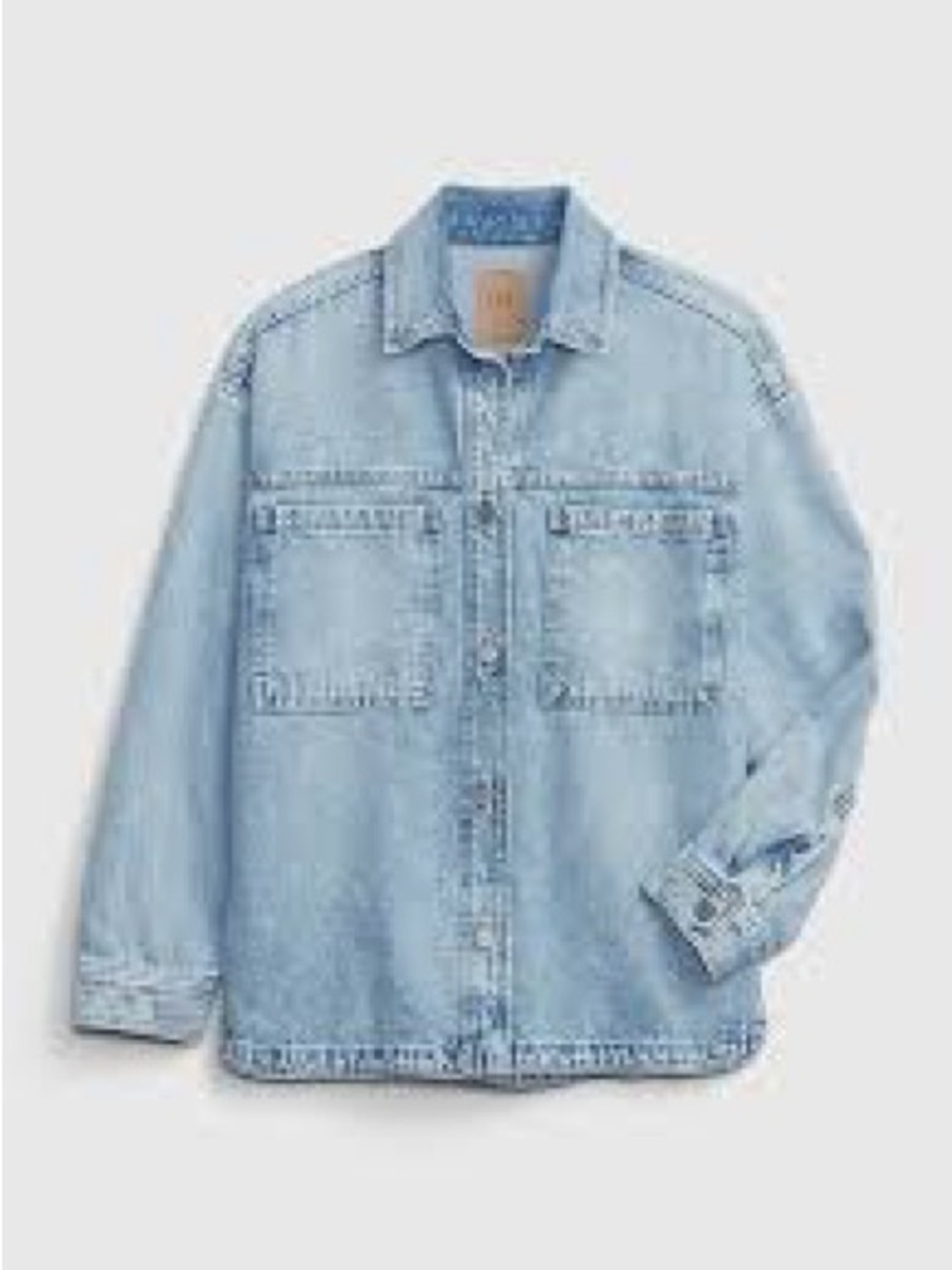 GAP Denim Shirt Jacket with Washwell